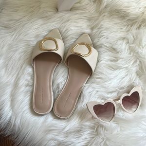 Something Navy White Sandals